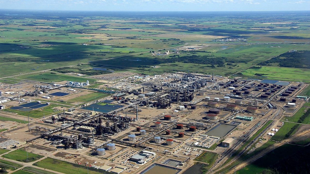 Vista aérea del proyecto Quest CCS en Canadá