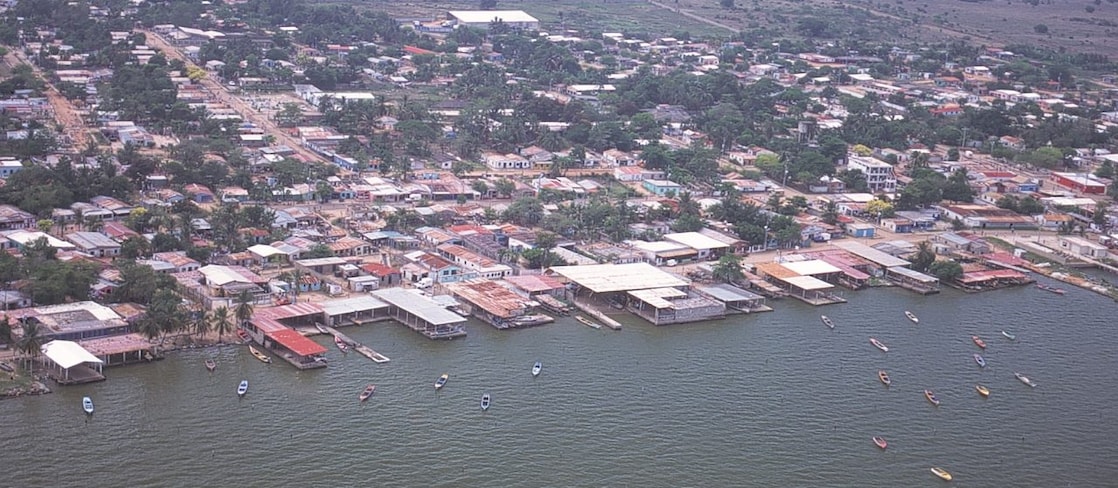 Comunidad de Barranquitas, donde la principal actividad es la pesca, especialmente cangrejos, camarones y peces de agua dulce.